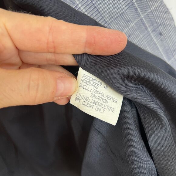Gilmor Plaid Blazer VTG Single Breasted Suit Jacket Office Work Wear Size 10 - Picture 7 of 8